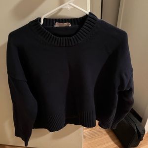 Everlane // Cotton Square Crew Sweater in Navy🌛